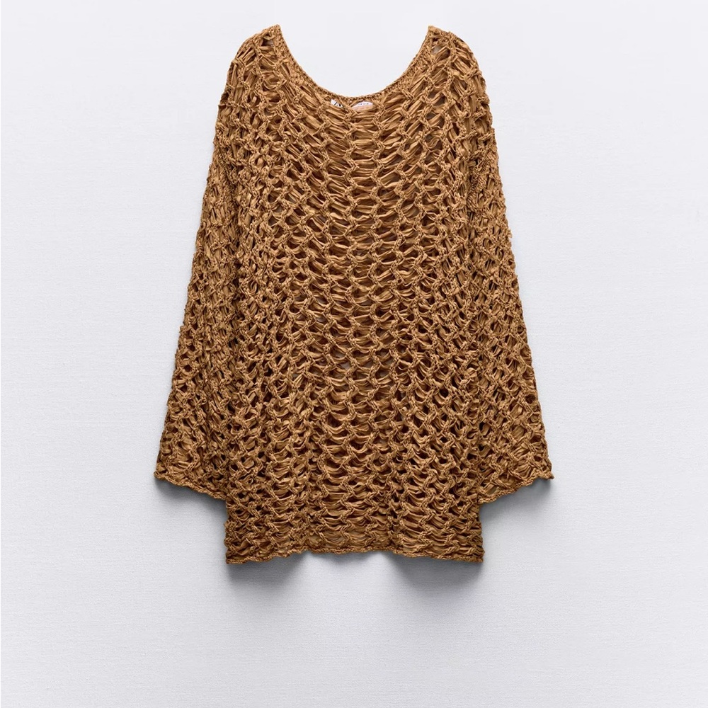 NWT ZARA OPEN KNIT SWEATER